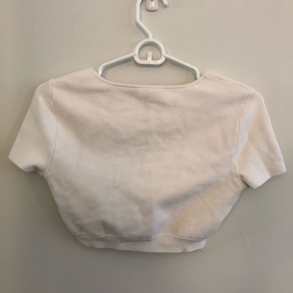 BCBG MaxAzria Maressa Thick White Crop Top - Picture 2 of 6